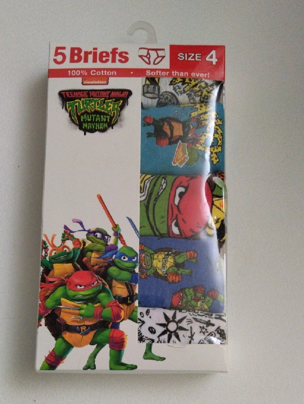 Teenage Mutant Ninja Turtles Boys' Briefs size 4 New